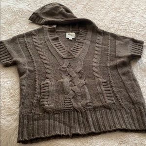 knitted hoodie